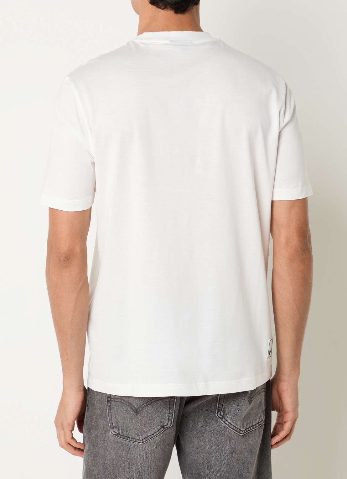 Armani T-shirt met logo - achterkant 3 gebroken wit