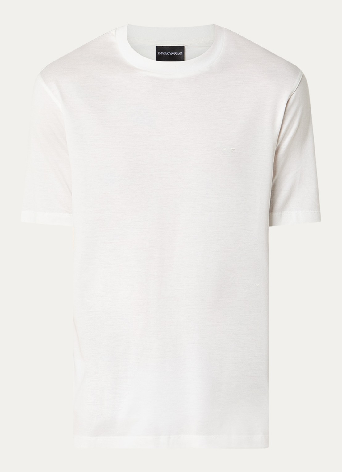 Armani T-shirt met logo - voorkant gebroken wit