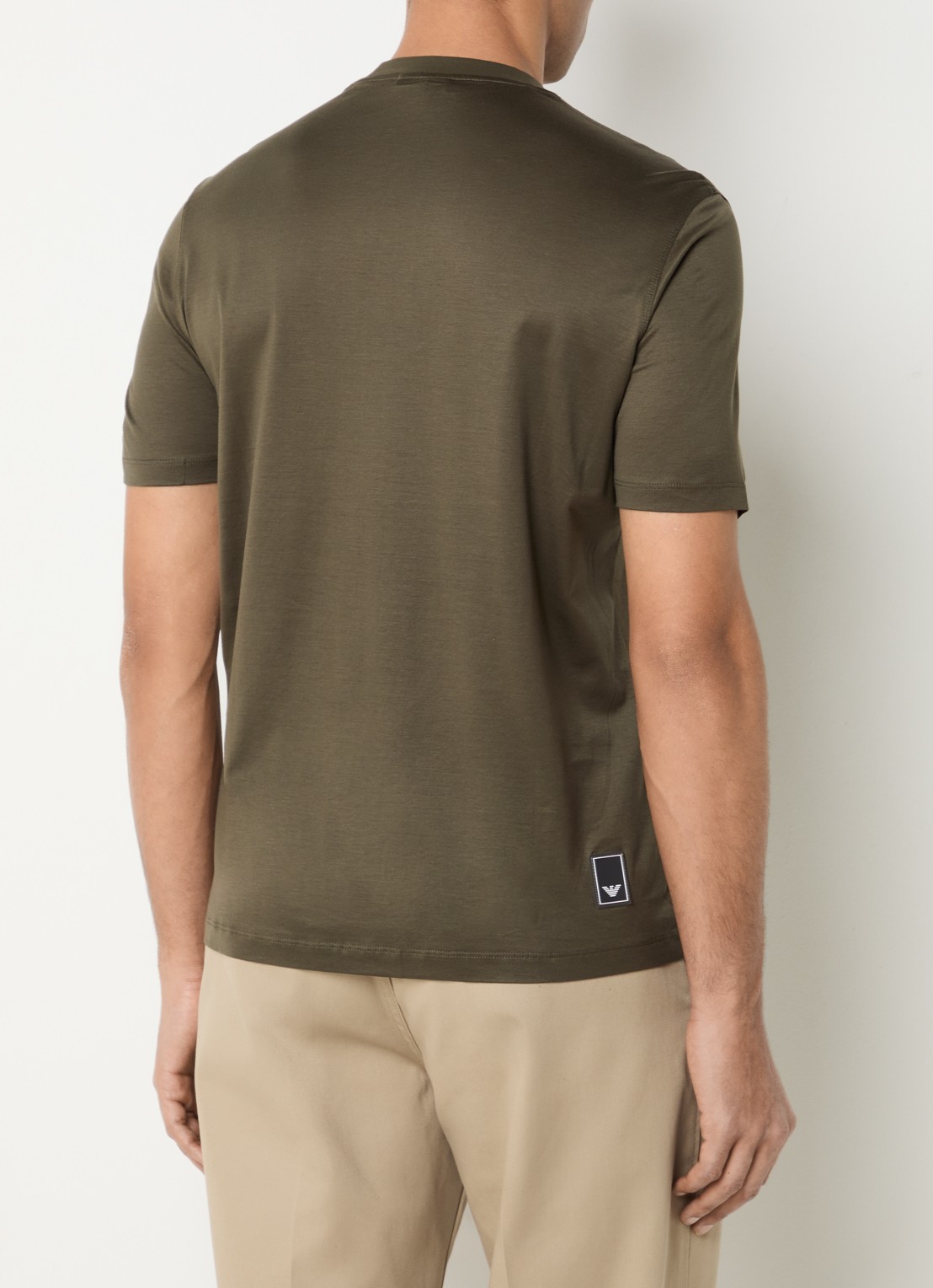 Armani T-shirt met logo - achterkant 3 bronsgroen