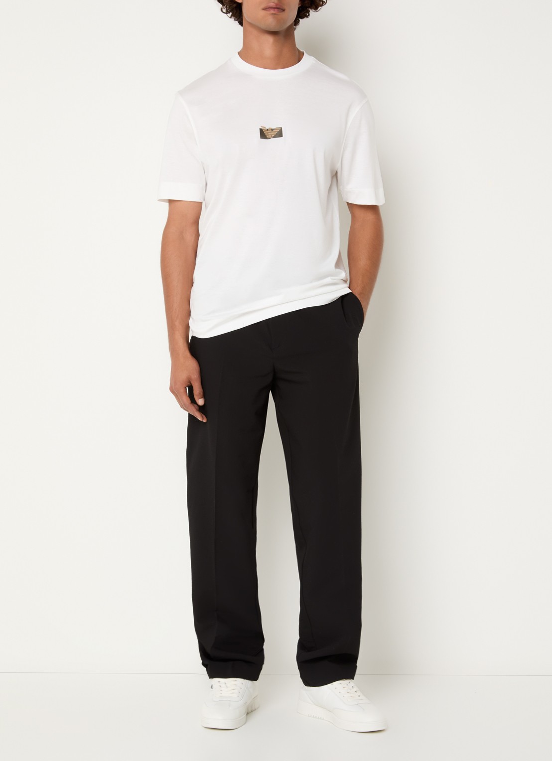 Armani T-shirt met logo - voorkant 2 wit