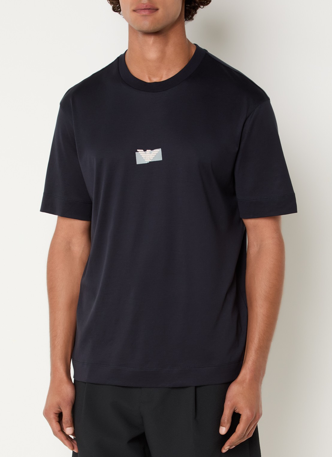 Armani T-shirt met logo - achterkant 3 donkerblauw