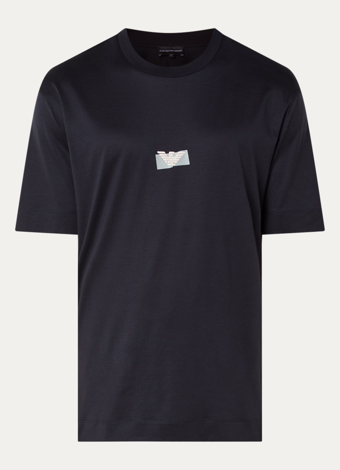 Armani T-shirt met logo - voorkant donkerblauw