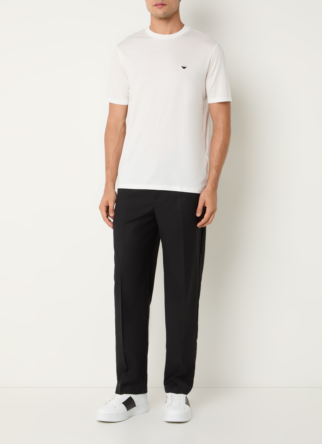 Armani T-shirt met logo - voorkant 2 wit