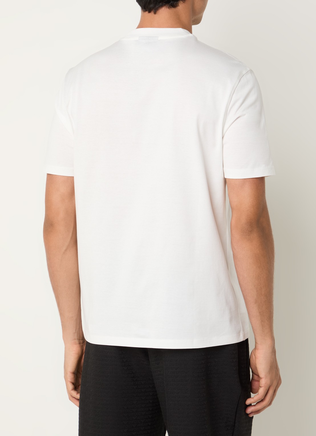 Armani T-shirt met logo - achterkant 4 bordeauxrood