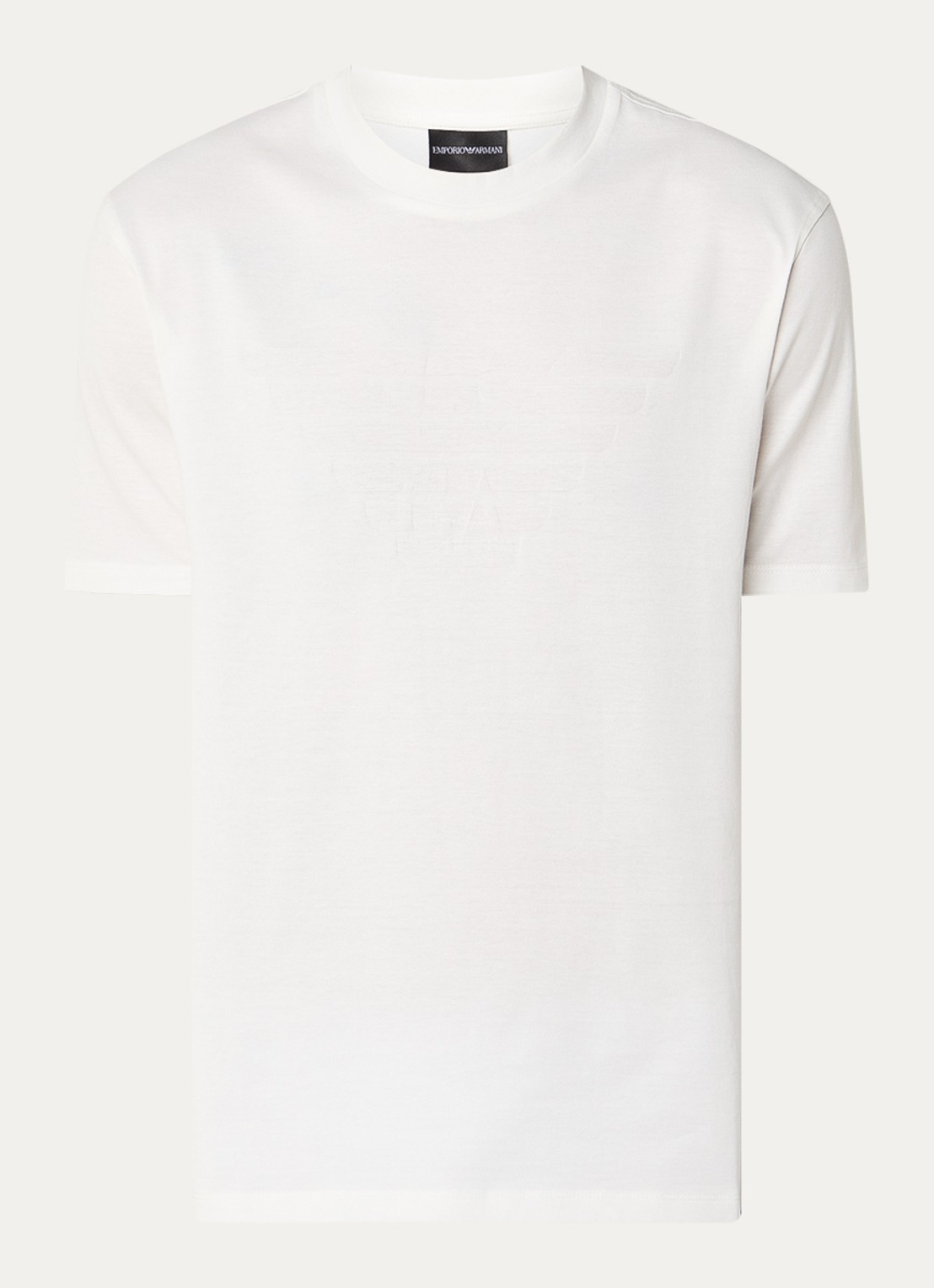 Armani T-shirt met logo - voorkant bordeauxrood