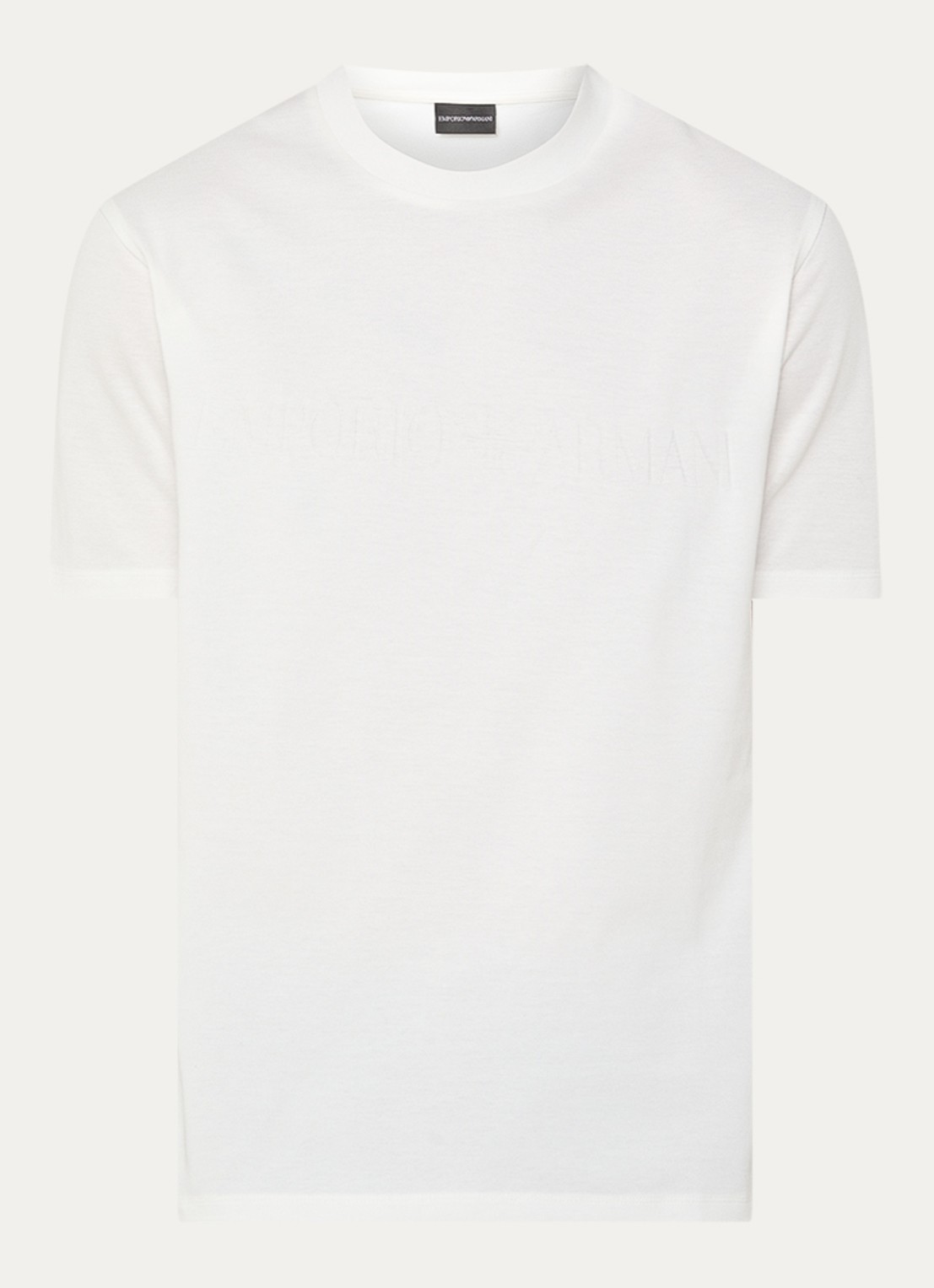 Armani T-shirt met logo - voorkant wit