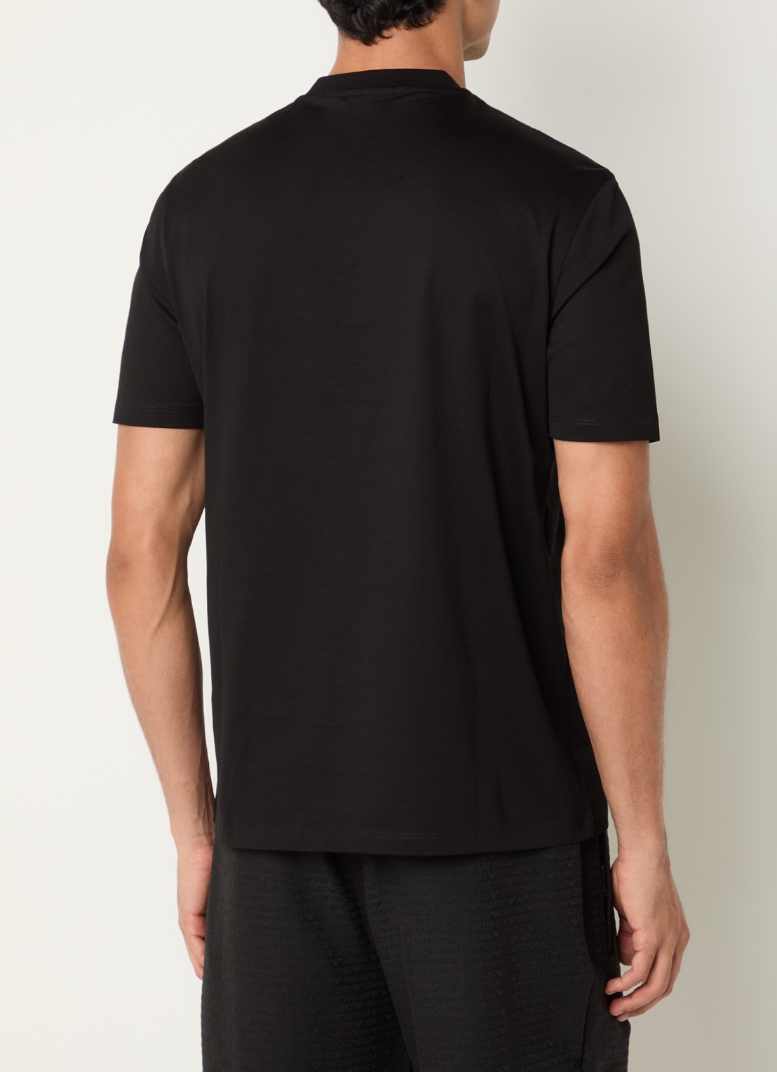 Armani T-shirt met logo - achterkant zwart