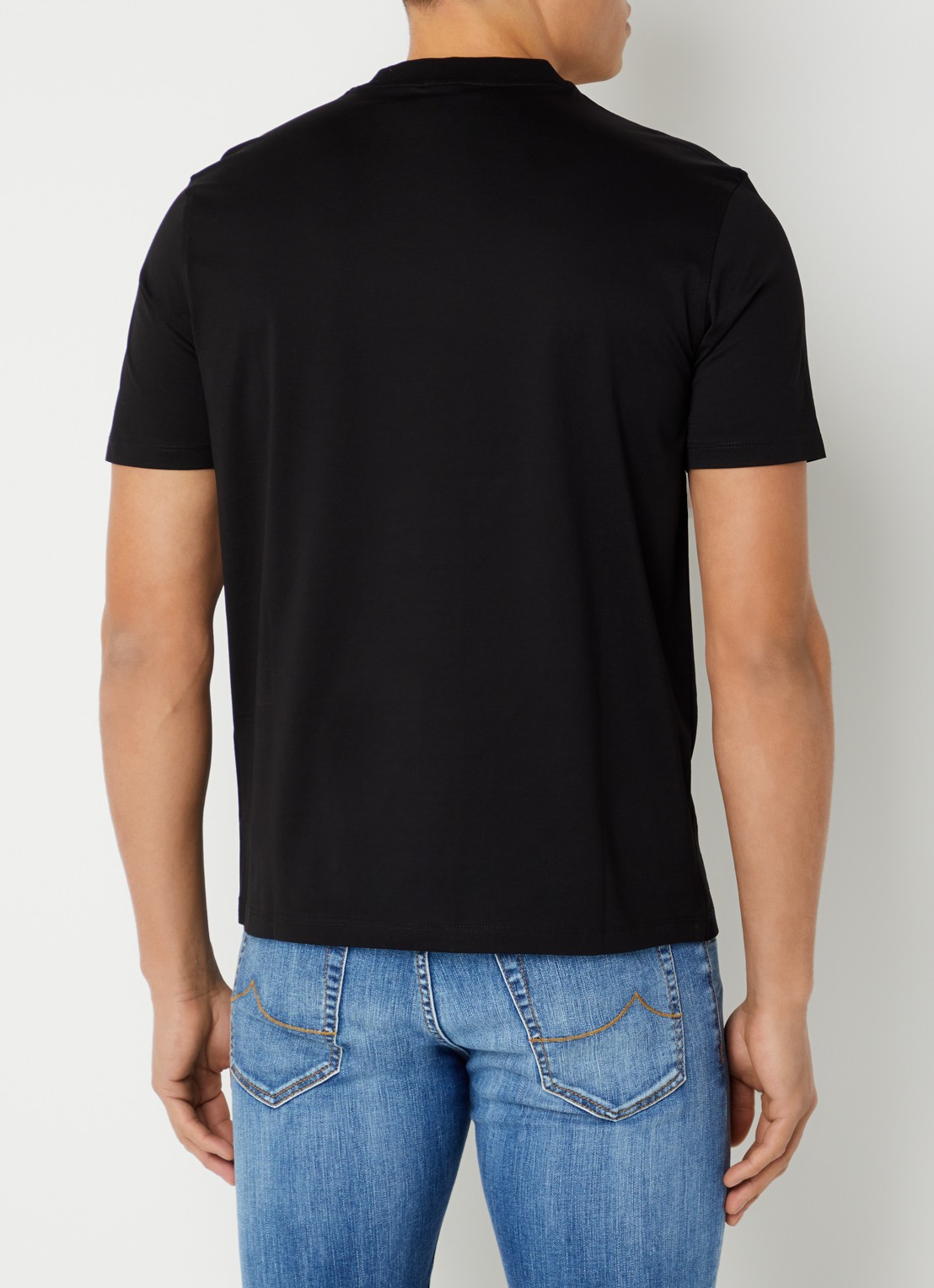 Armani T-shirt met logo - achterkant 4 donkerblauw