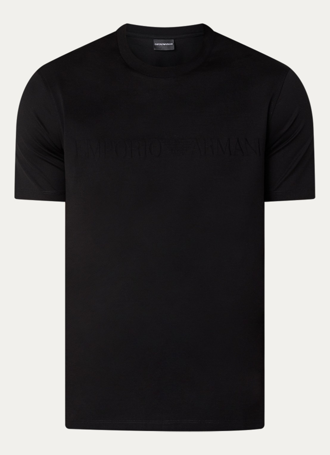Armani T-shirt met logo - voorkant donkerblauw