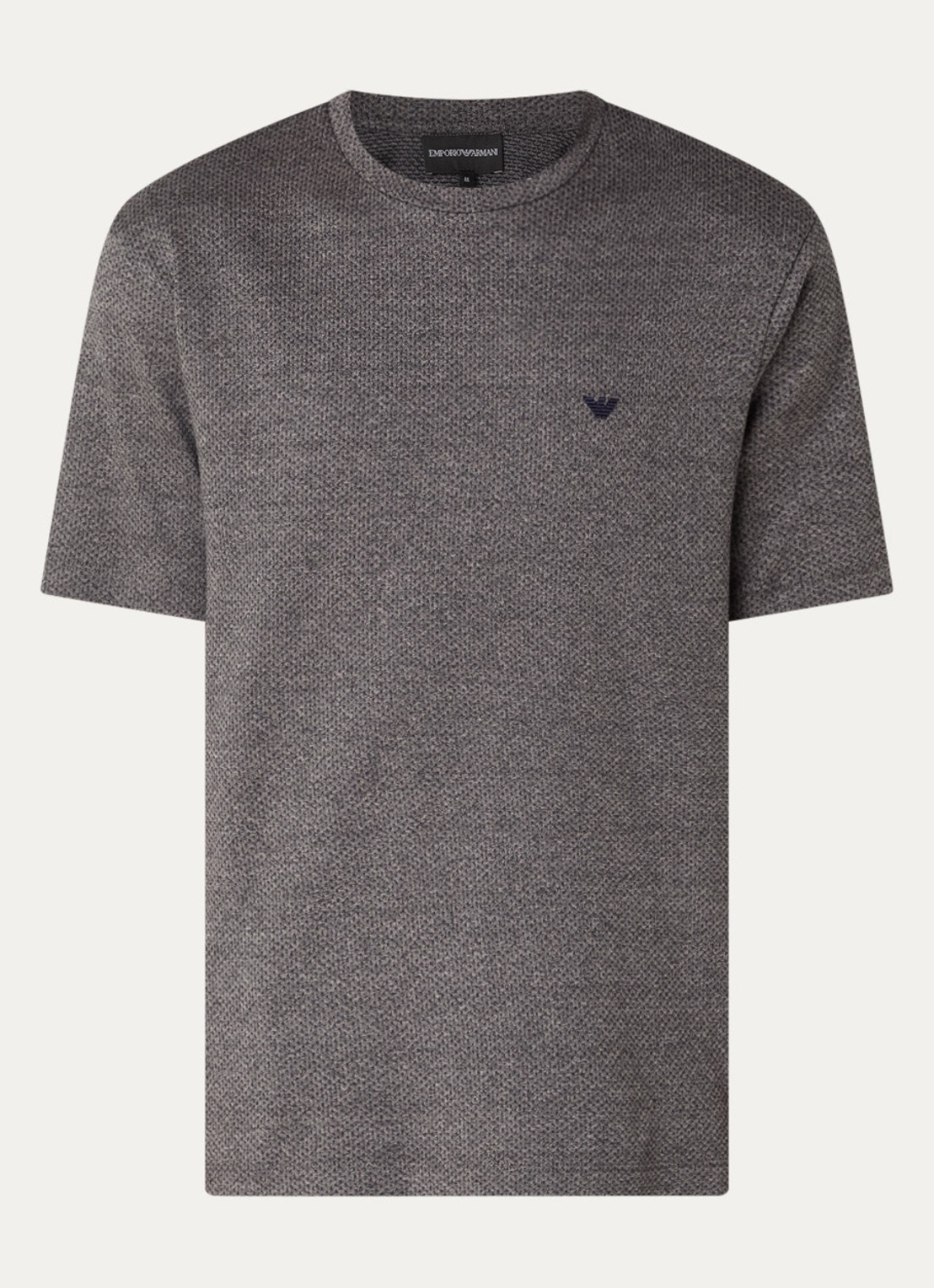 Armani T-shirt met logo - voorkant 3 antraciet