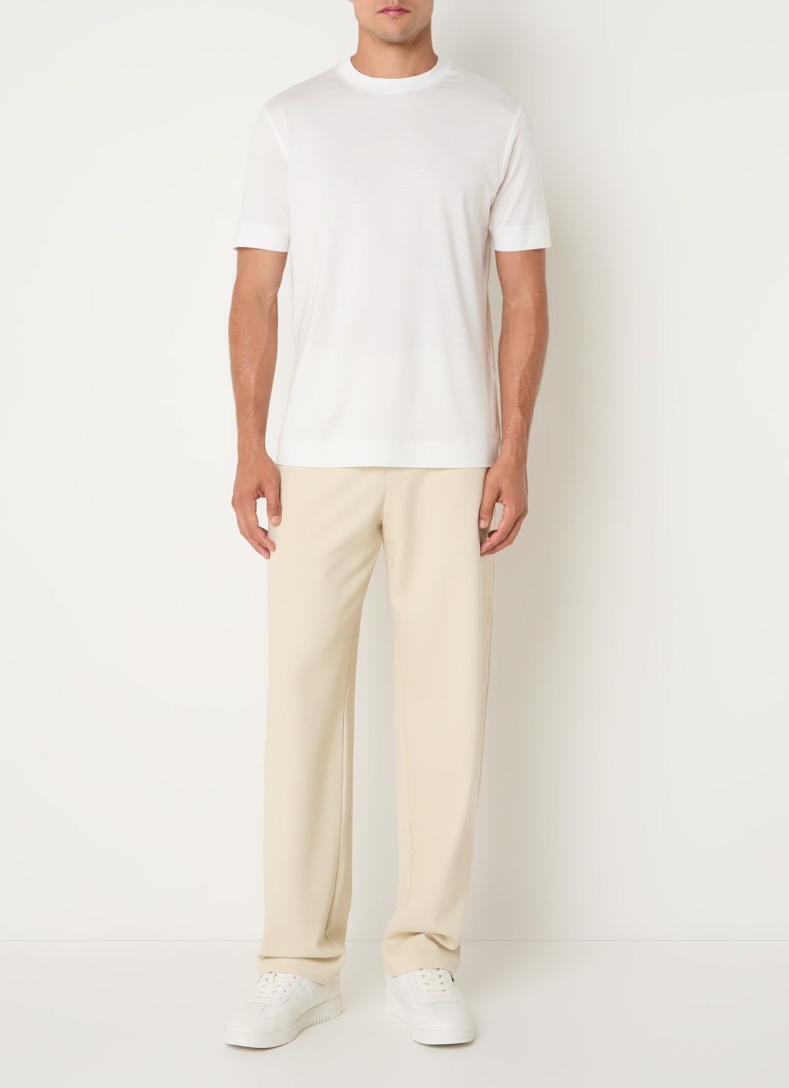 Armani T-shirt met logo - voorkant 3 wit