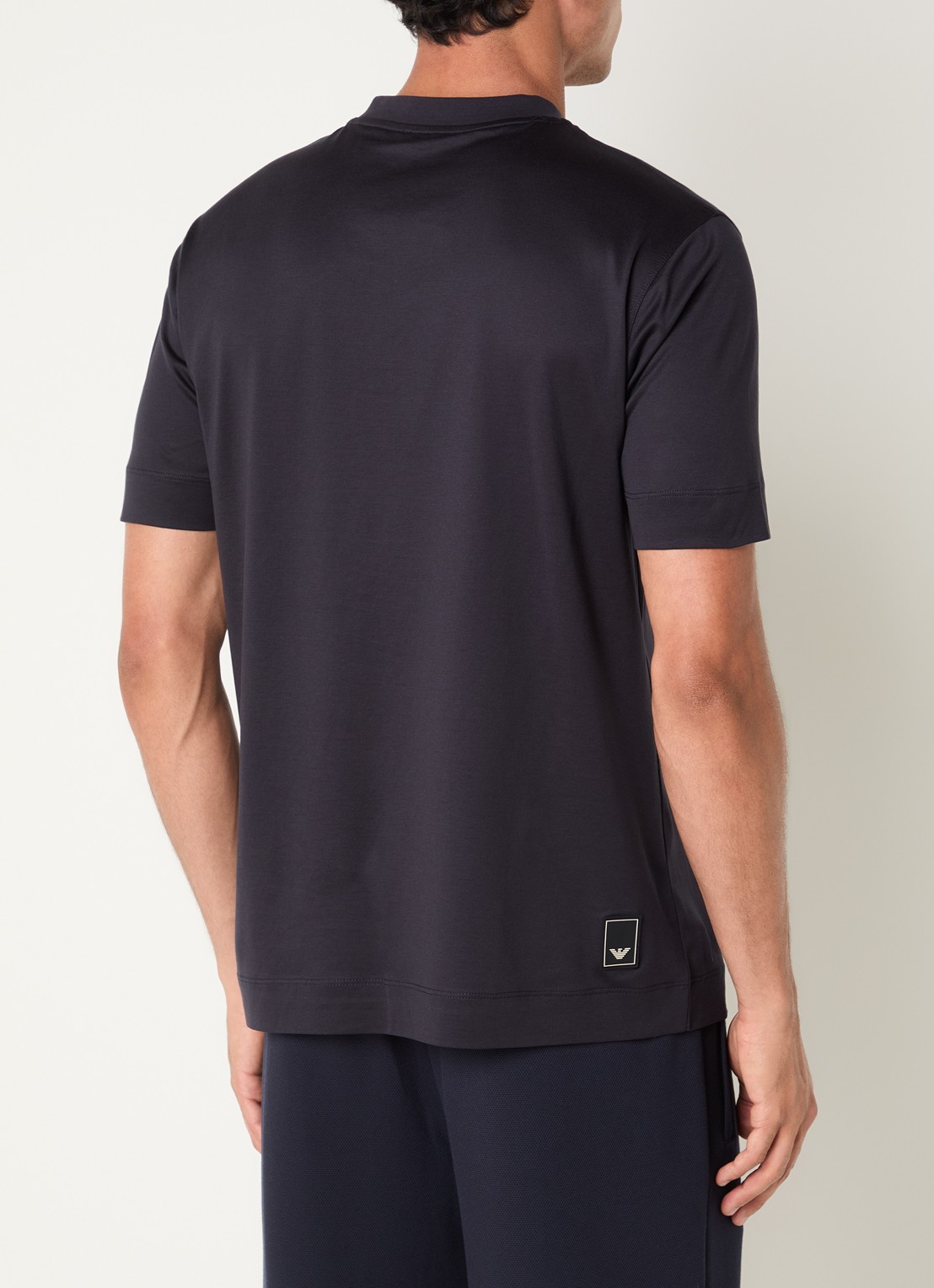 Armani T-shirt met logo - achterkant donkerblauw