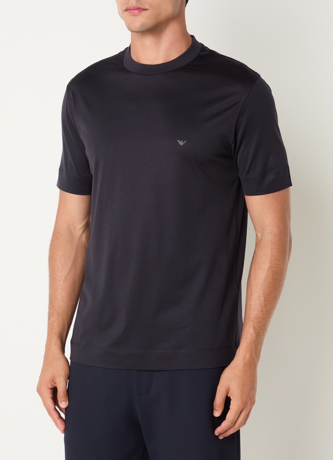 Armani T-shirt met logo - detail 4 donkerblauw