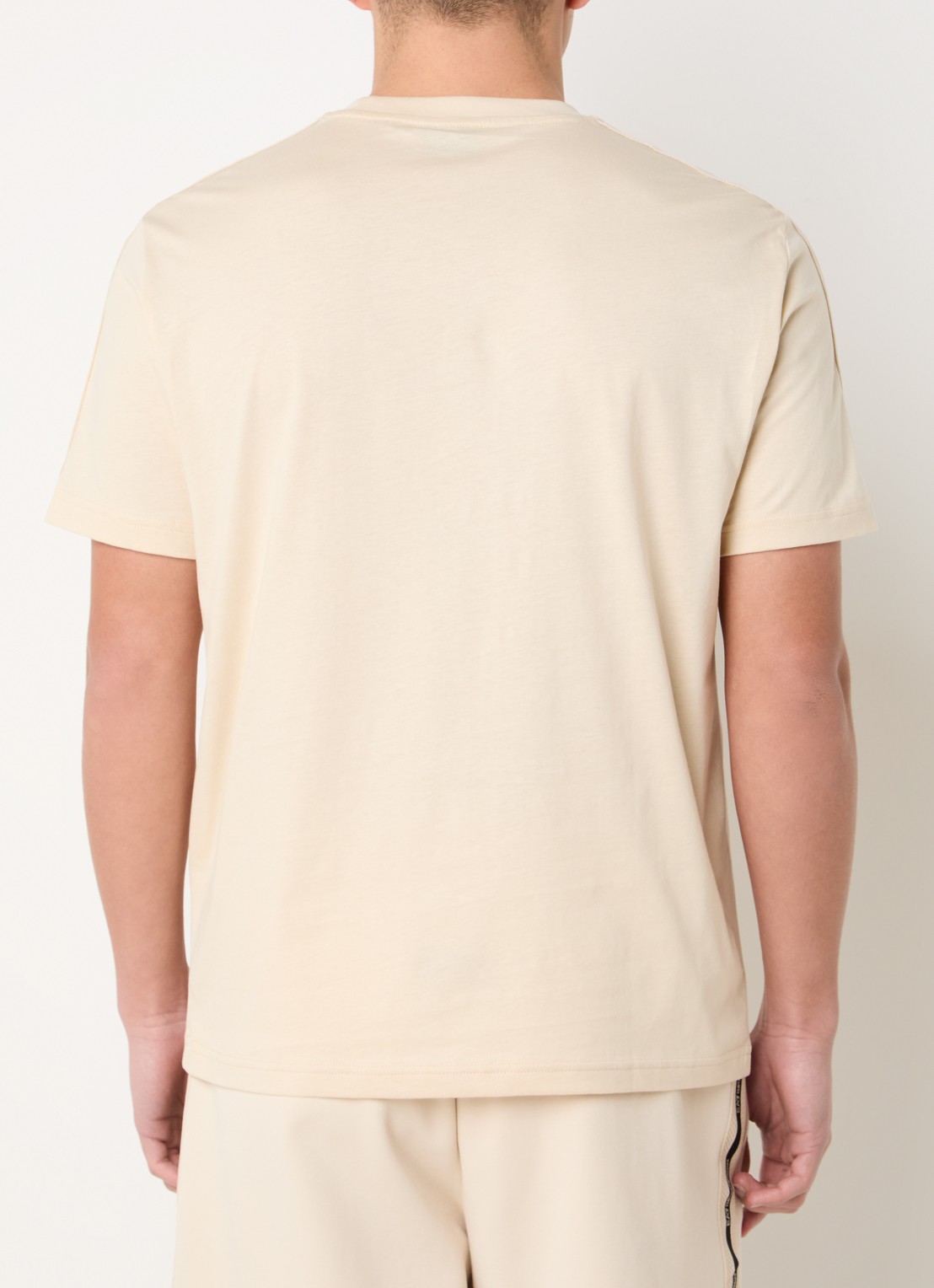 Armani T-shirt met logoband - achterkant donkerbruin