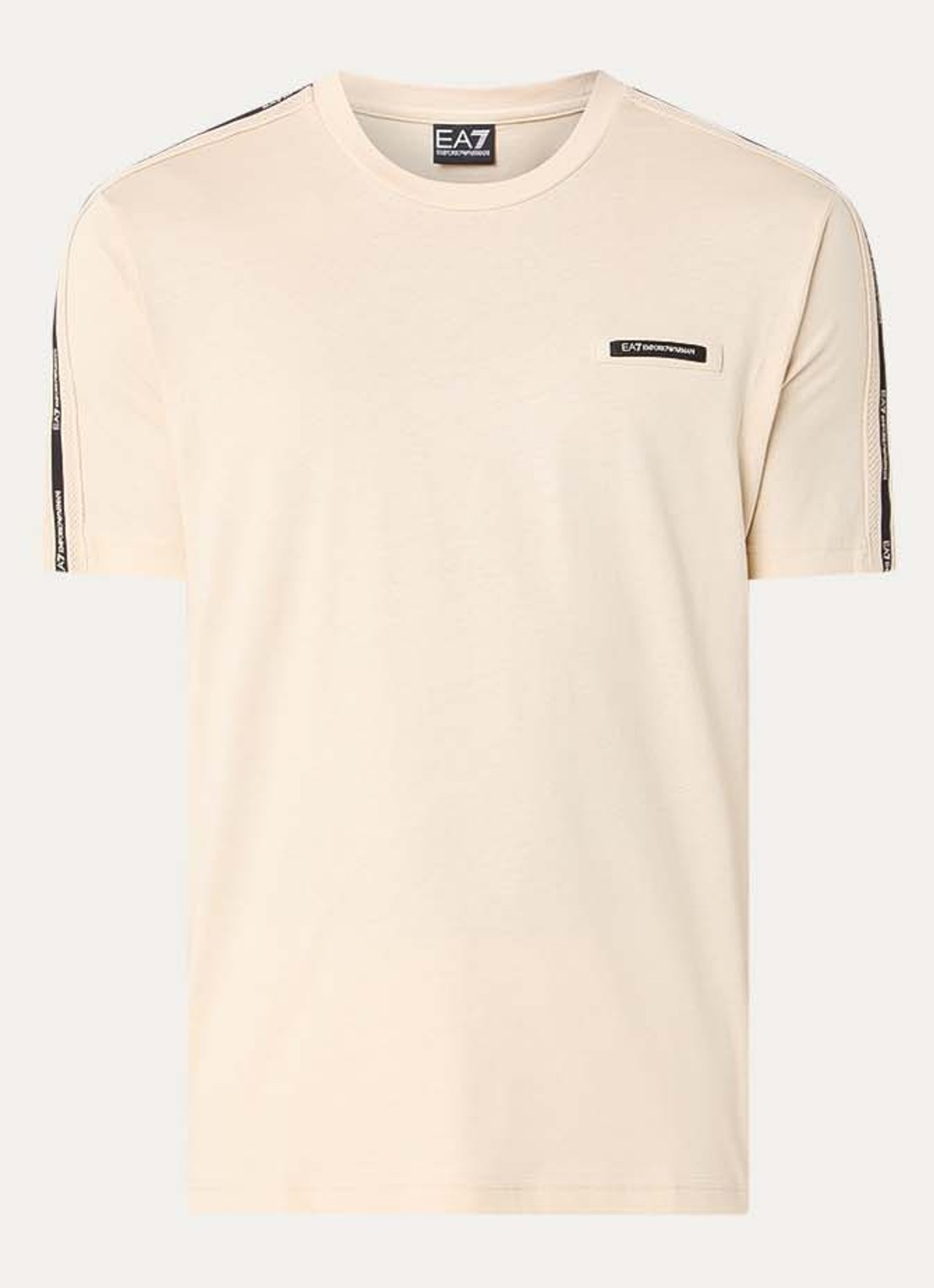 Armani T-shirt met logoband - voorkant 2 donkerbruin