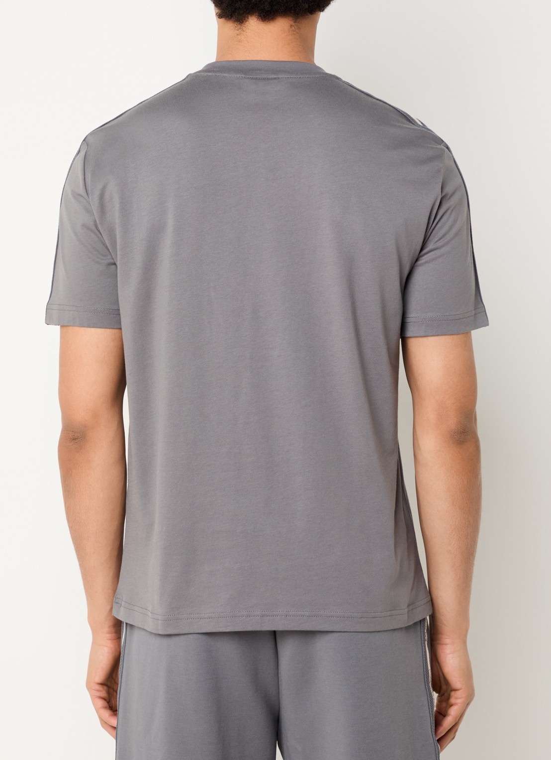 Armani T-shirt met logoband - achterkant 3 khaki