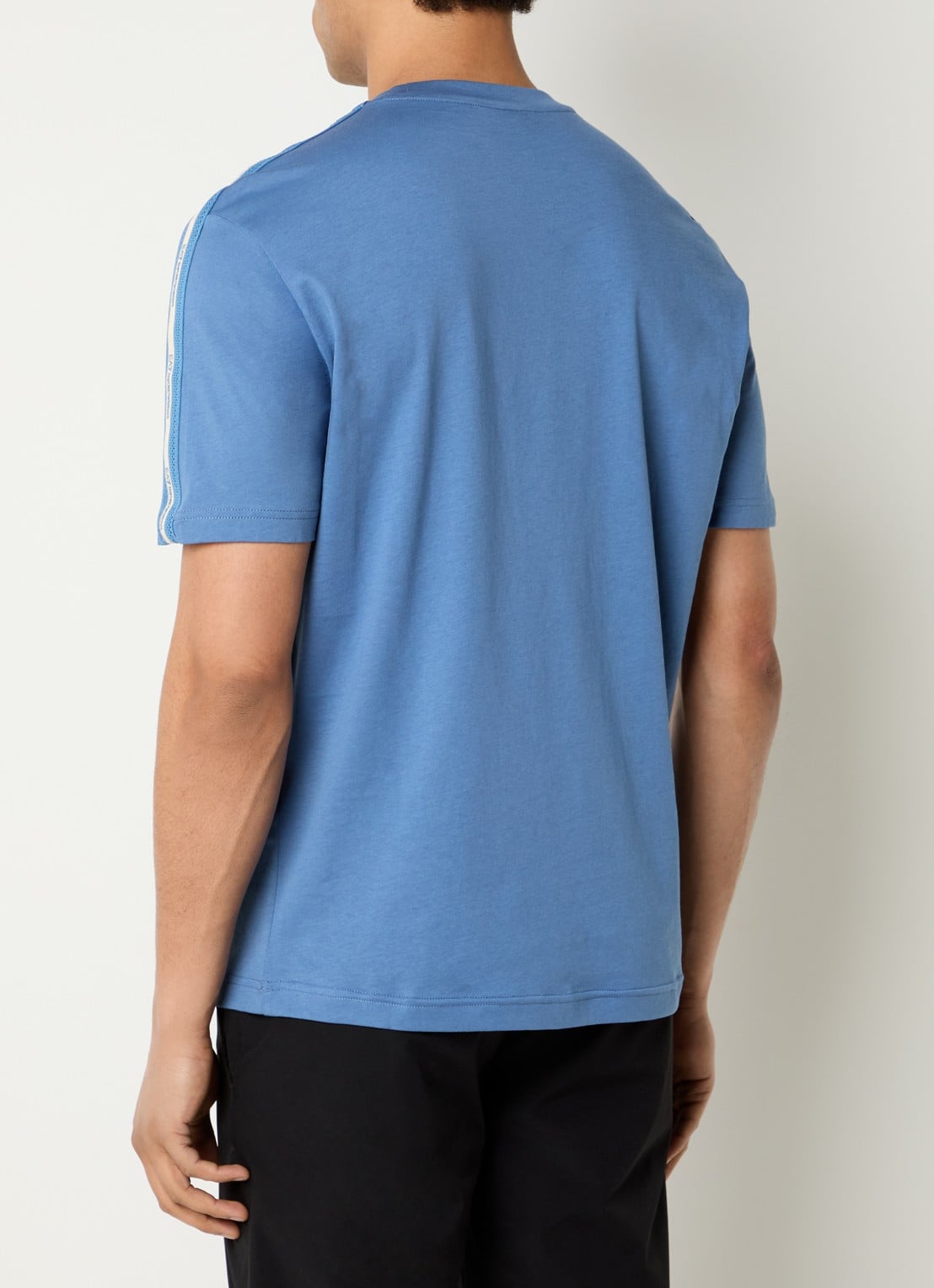 Armani T-shirt met logoband - achterkant 4 blauwgrijs