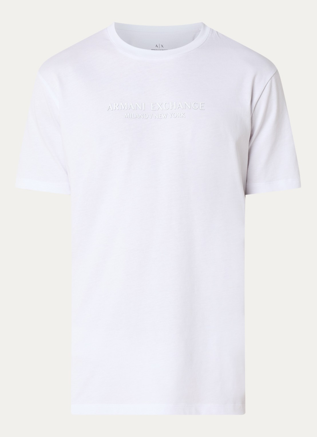 Armani T-shirt met logoprint - voorkant 3 wit
