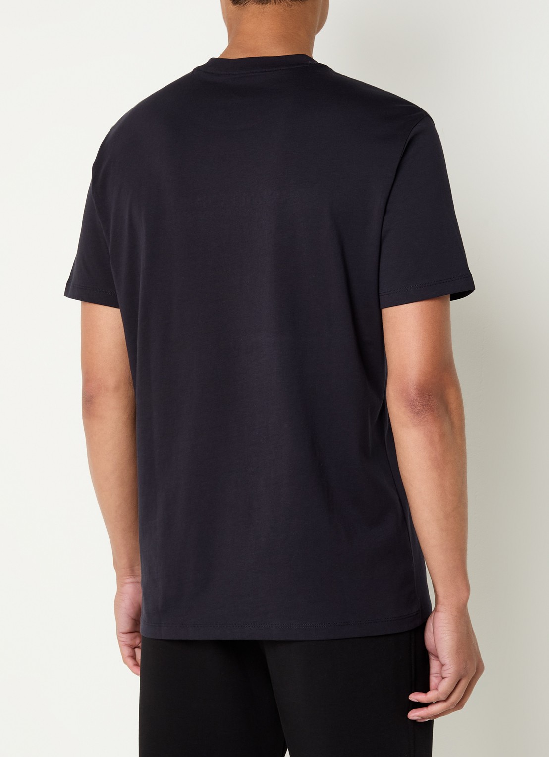 Armani T-shirt met logoprint - achterkant 4 donkerblauw
