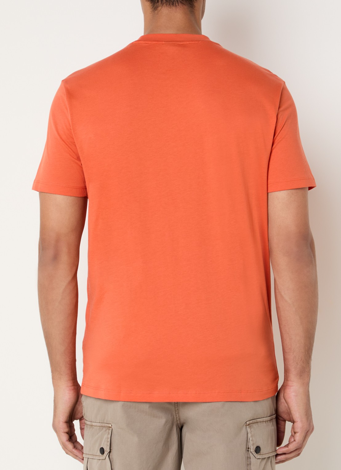 Armani T-shirt met logoprint - achterkant orange
