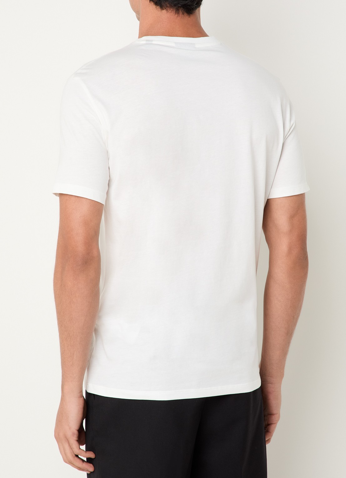Armani T-shirt met logoprint - achterkant 4 gebroken wit