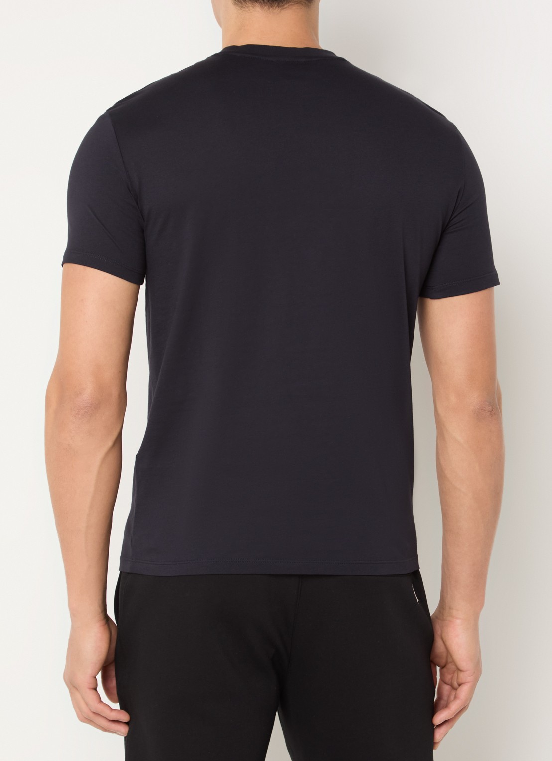 Armani T-shirt met logoprint - achterkant donkerblauw