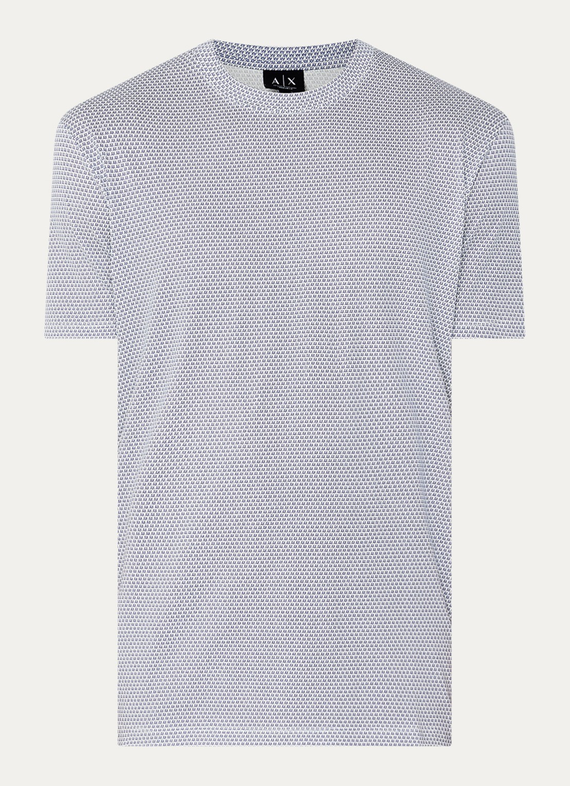Armani T-shirt met logoprint - voorkant 3 donkerblauw