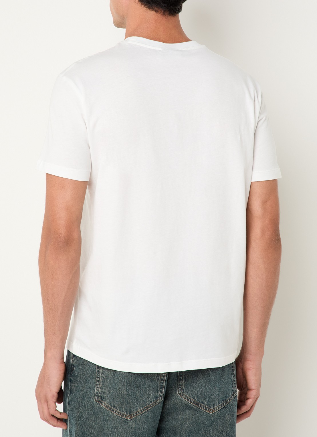 Armani T-shirt met logoprint - achterkant 4 gebroken wit