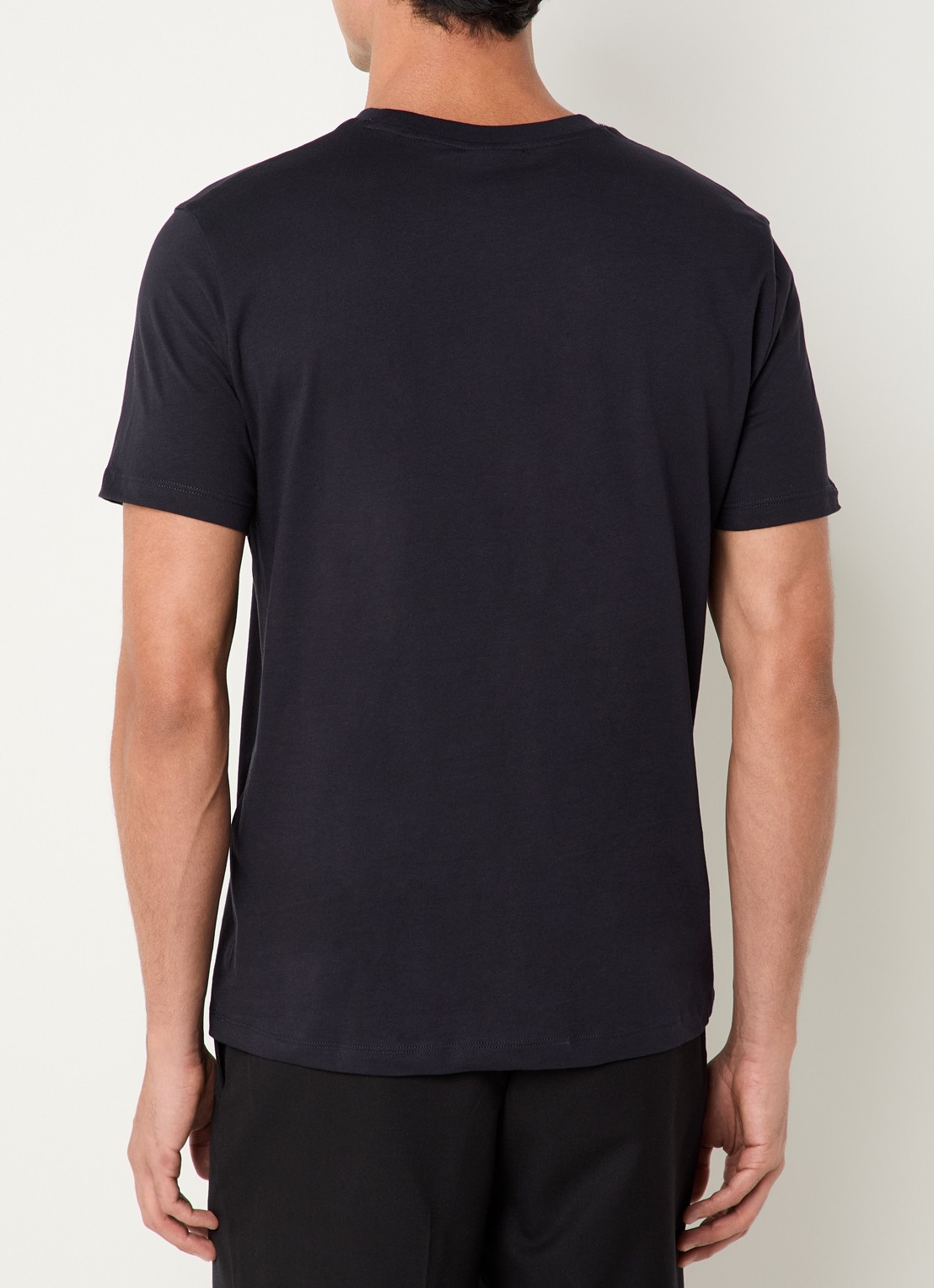 Armani T-shirt met logoprint - achterkant donkerblauw