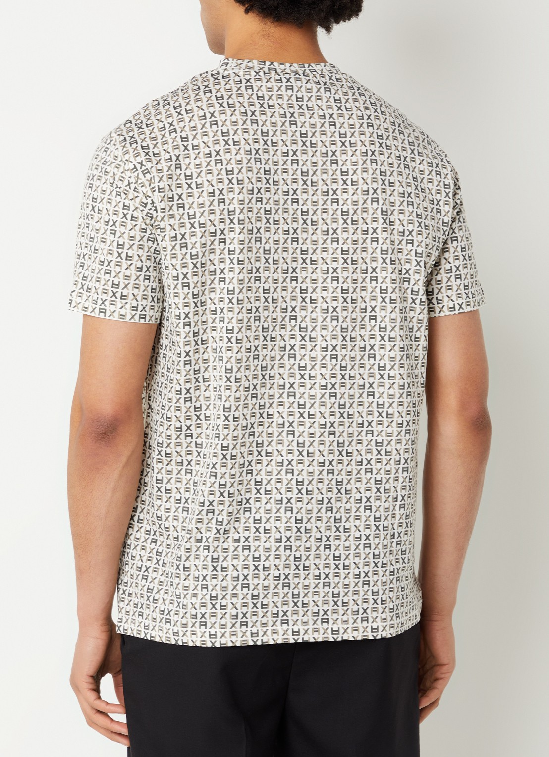 Armani T-shirt met logoprint - achterkant wit