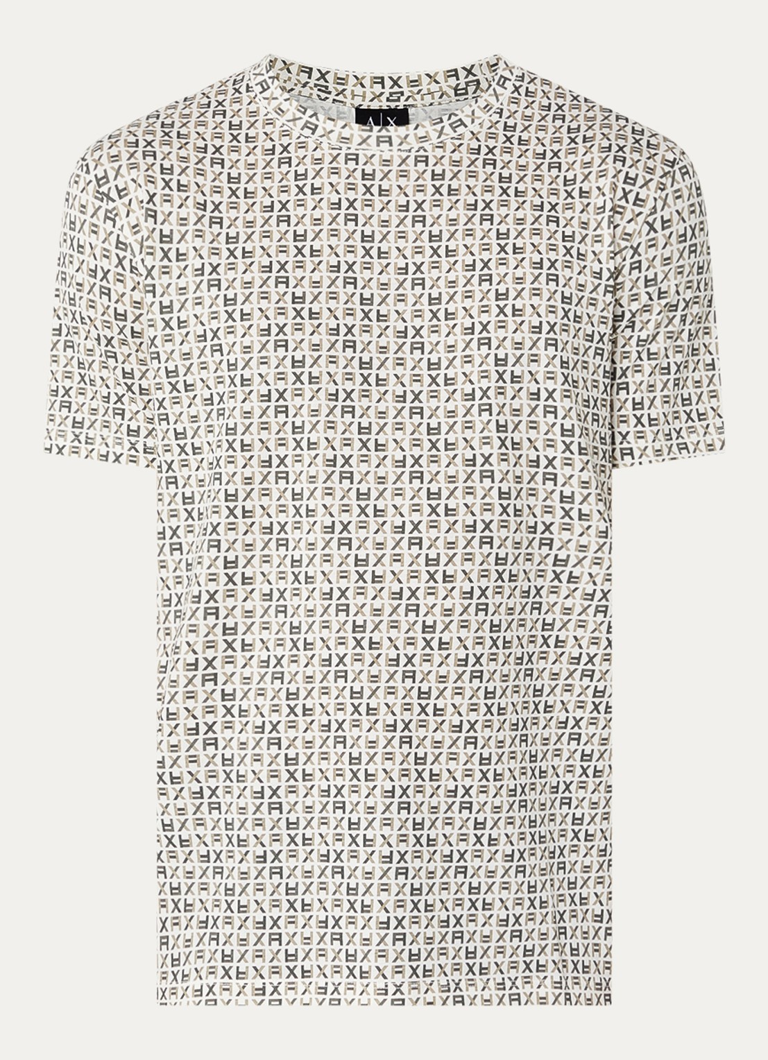 Armani T-shirt met logoprint - voorkant 2 wit