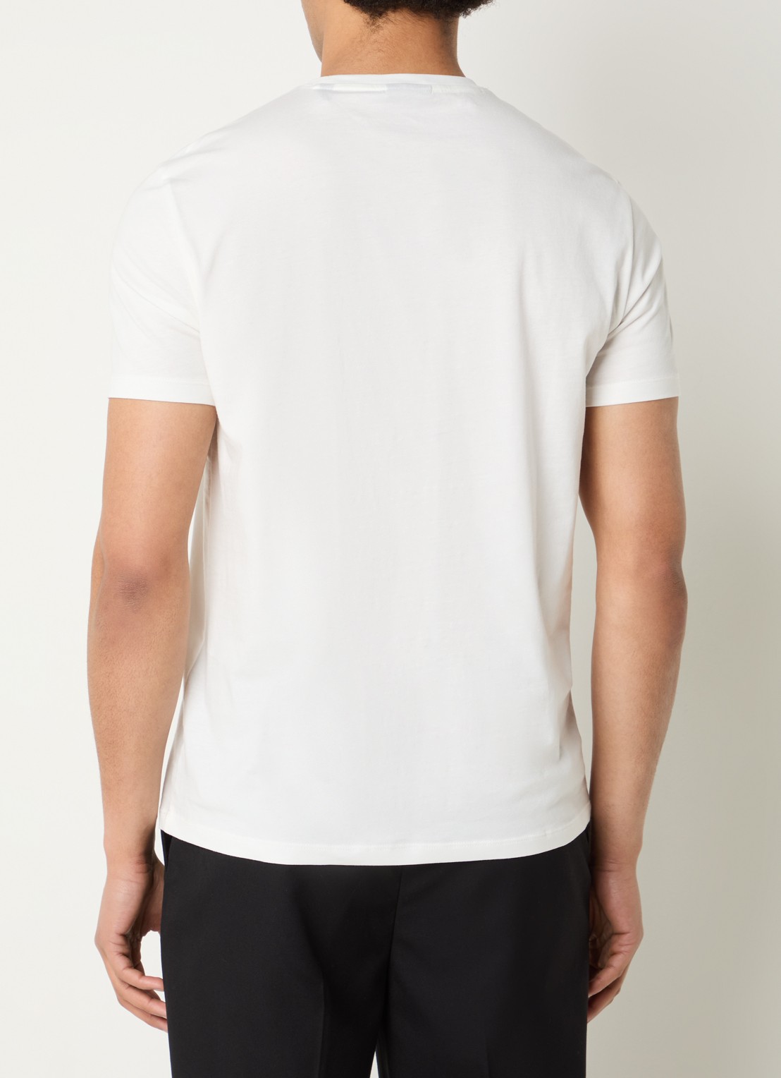 Armani T-shirt met logoprint - achterkant 4 gebroken wit