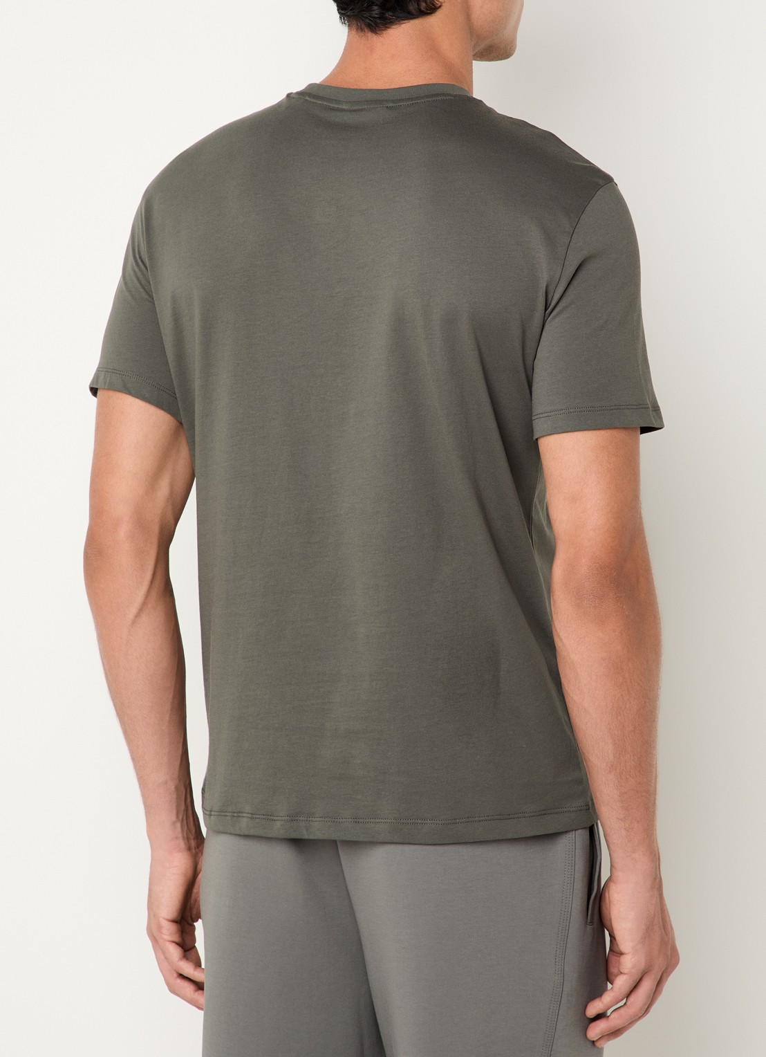 Armani T-shirt met logoprint - achterkant 4 groen