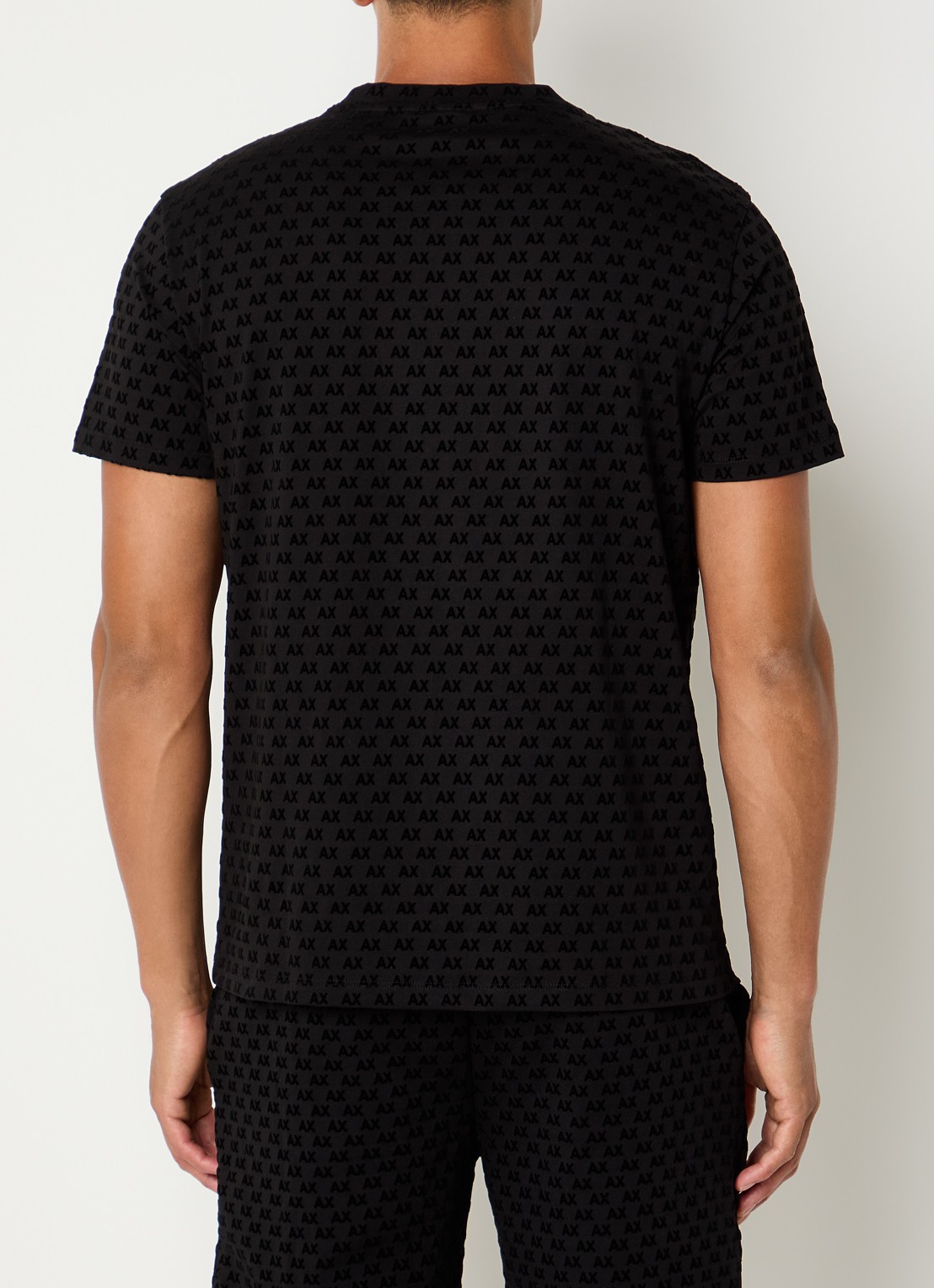 Armani T-shirt met logoprint - achterkant 4 zwart