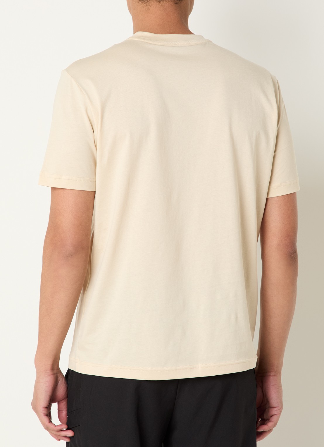 Armani T-shirt met logoprint - achterkant 3 creme