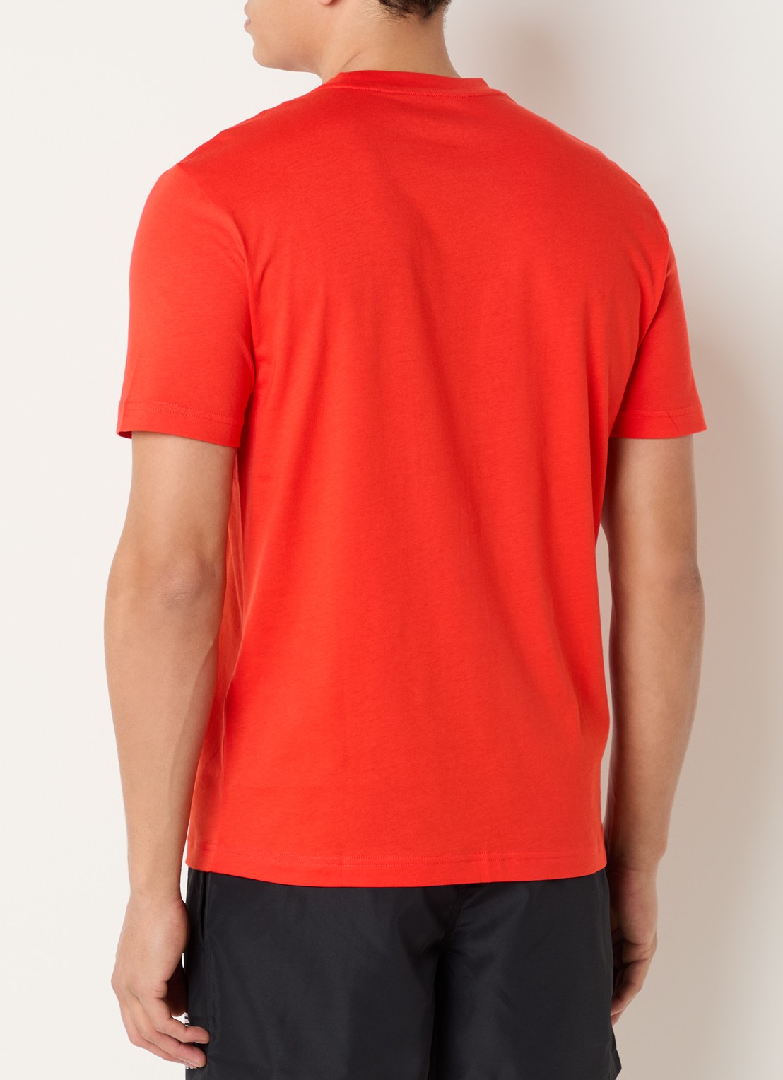 Armani T-shirt met logoprint - achterkant rood