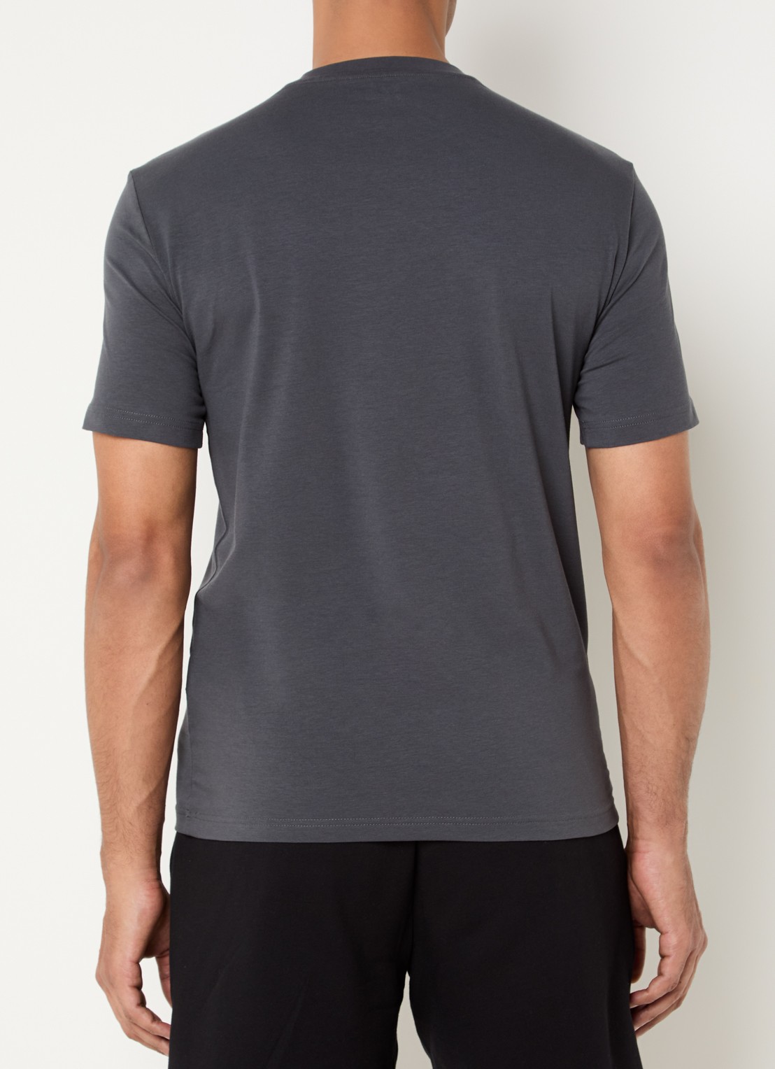 Armani T-shirt met logoprint - achterkant 4 donkergrijs