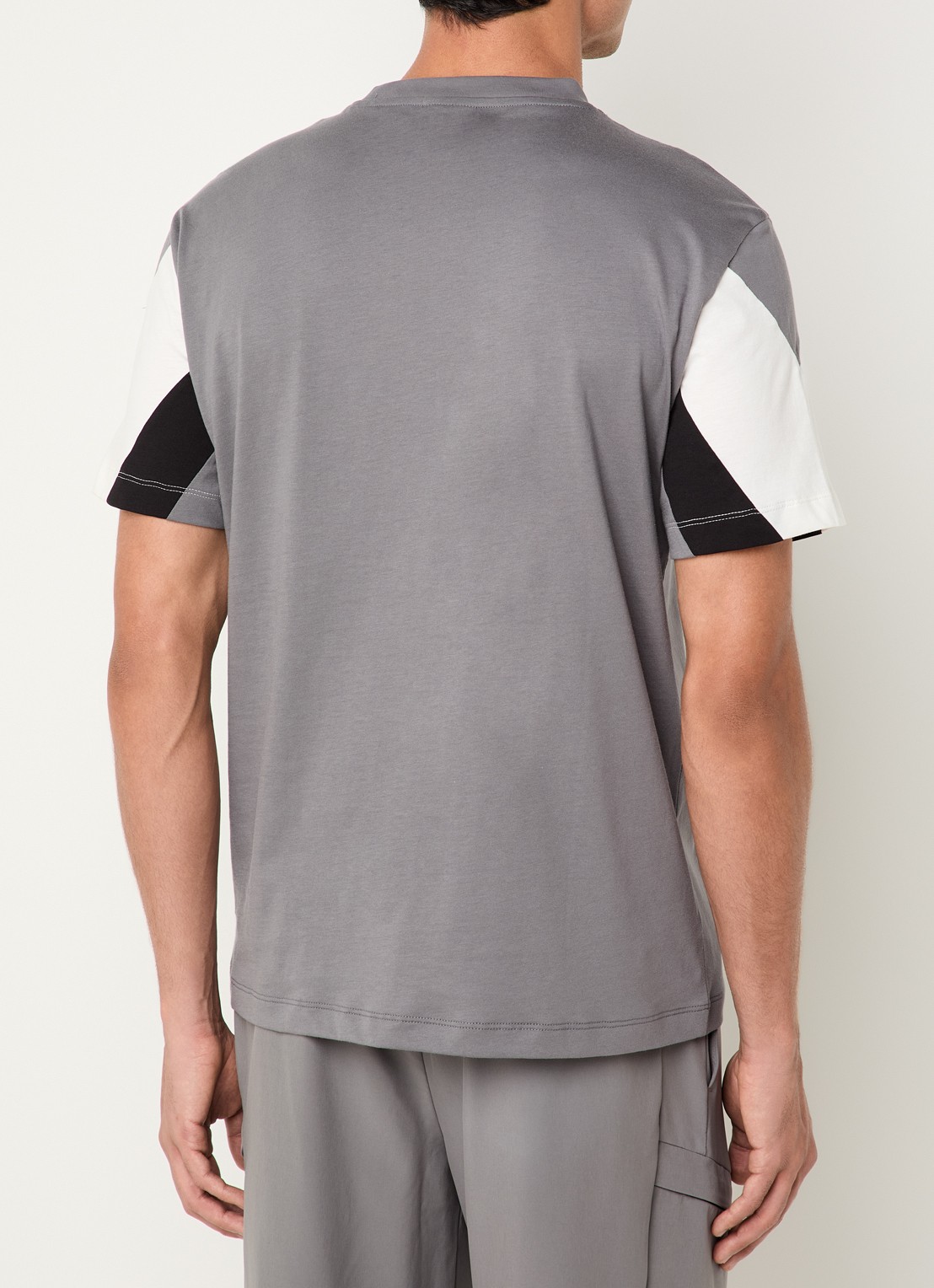 Armani T-shirt met logoprint - achterkant 3 grijs