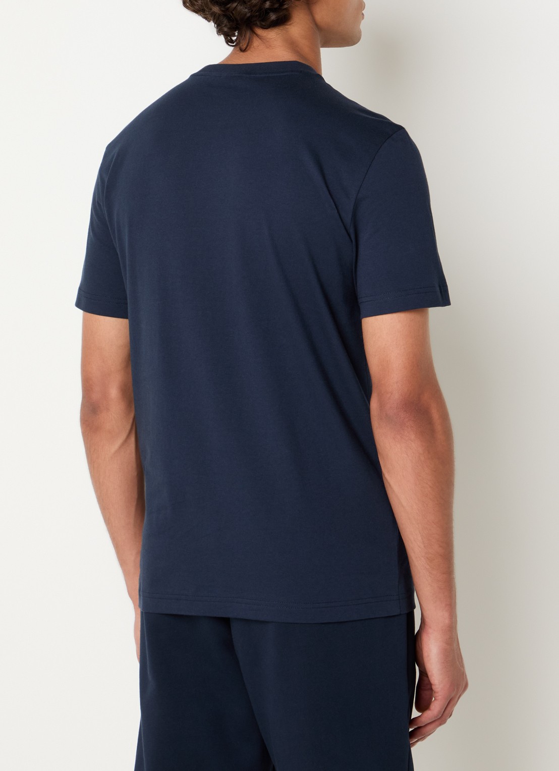 Armani T-shirt met logoprint - achterkant 4 donkerblauw