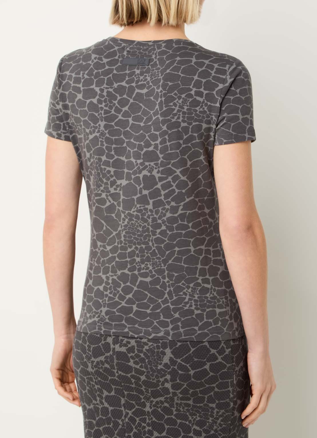 Armani T-shirt met logoprint - achterkant 2 middengrijs