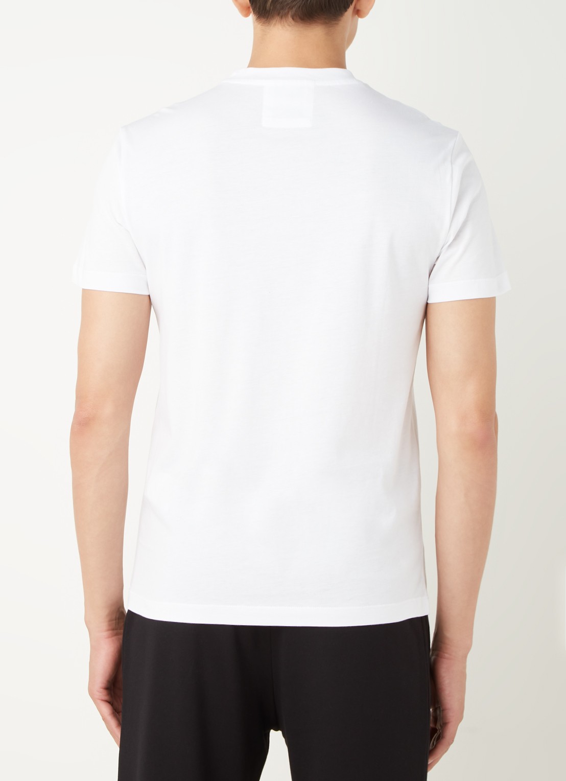 Armani T-shirt met logoprint - achterkant wit