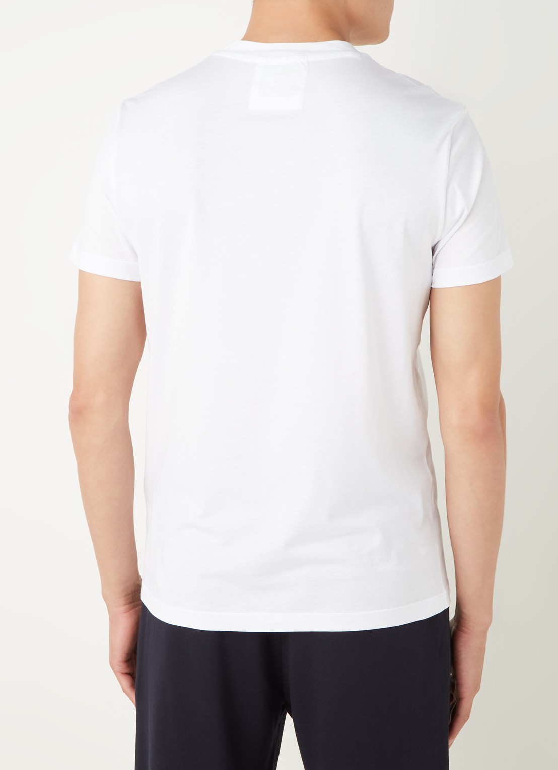 Armani T-shirt met logoprint - achterkant 4 gebroken wit