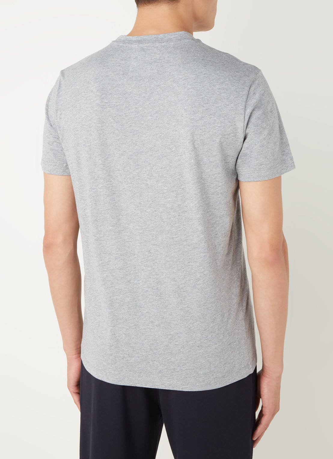 Armani T-shirt met logoprint - achterkant grijs
