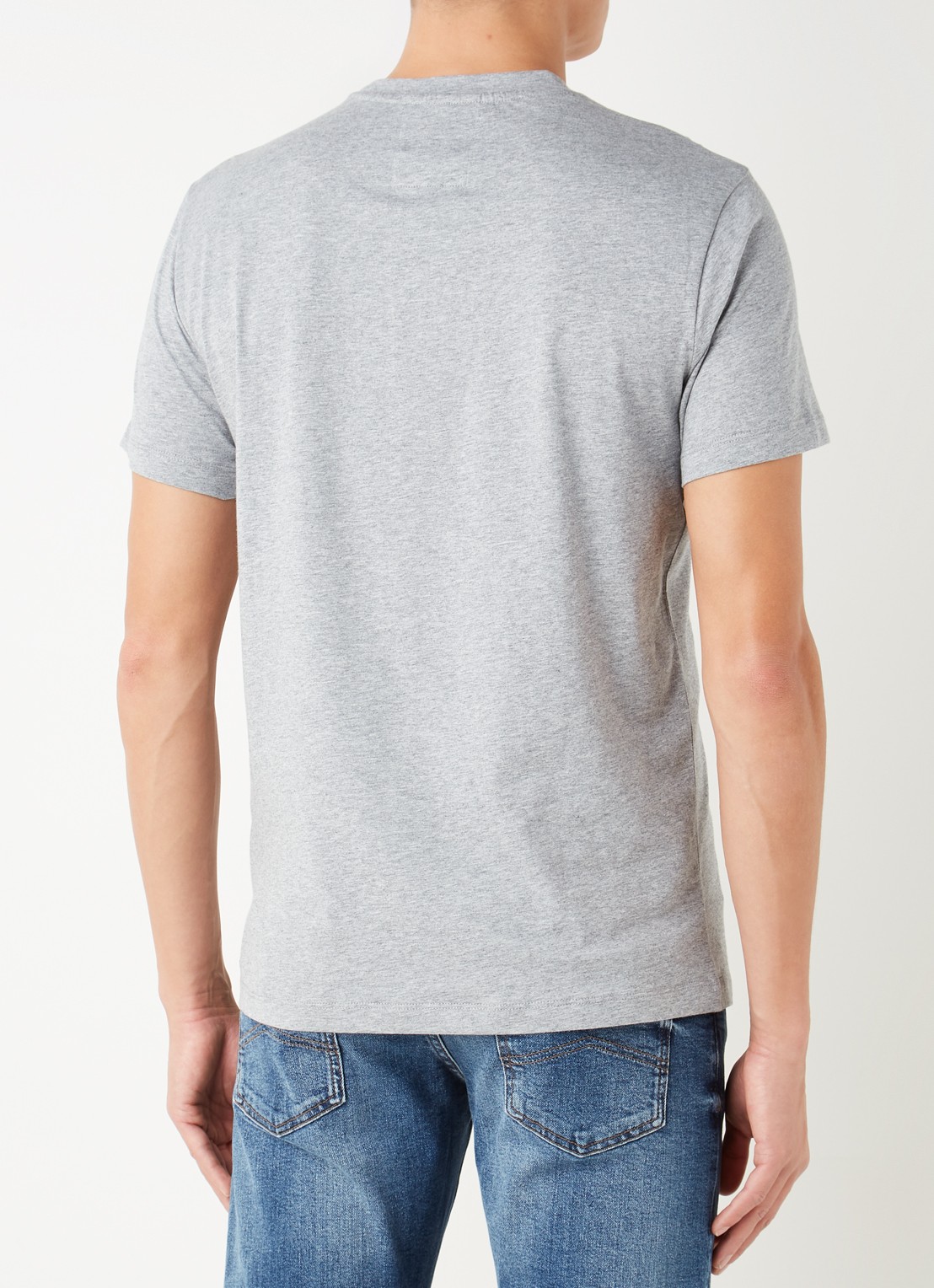 Armani T-shirt met logoprint - achterkant 2 grijsmele