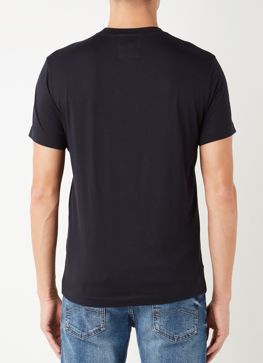 Armani T-shirt met logoprint - achterkant 2 diepzwart