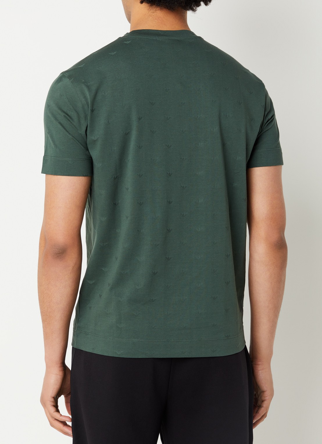 Armani T-shirt met logoprint - achterkant 3 groen