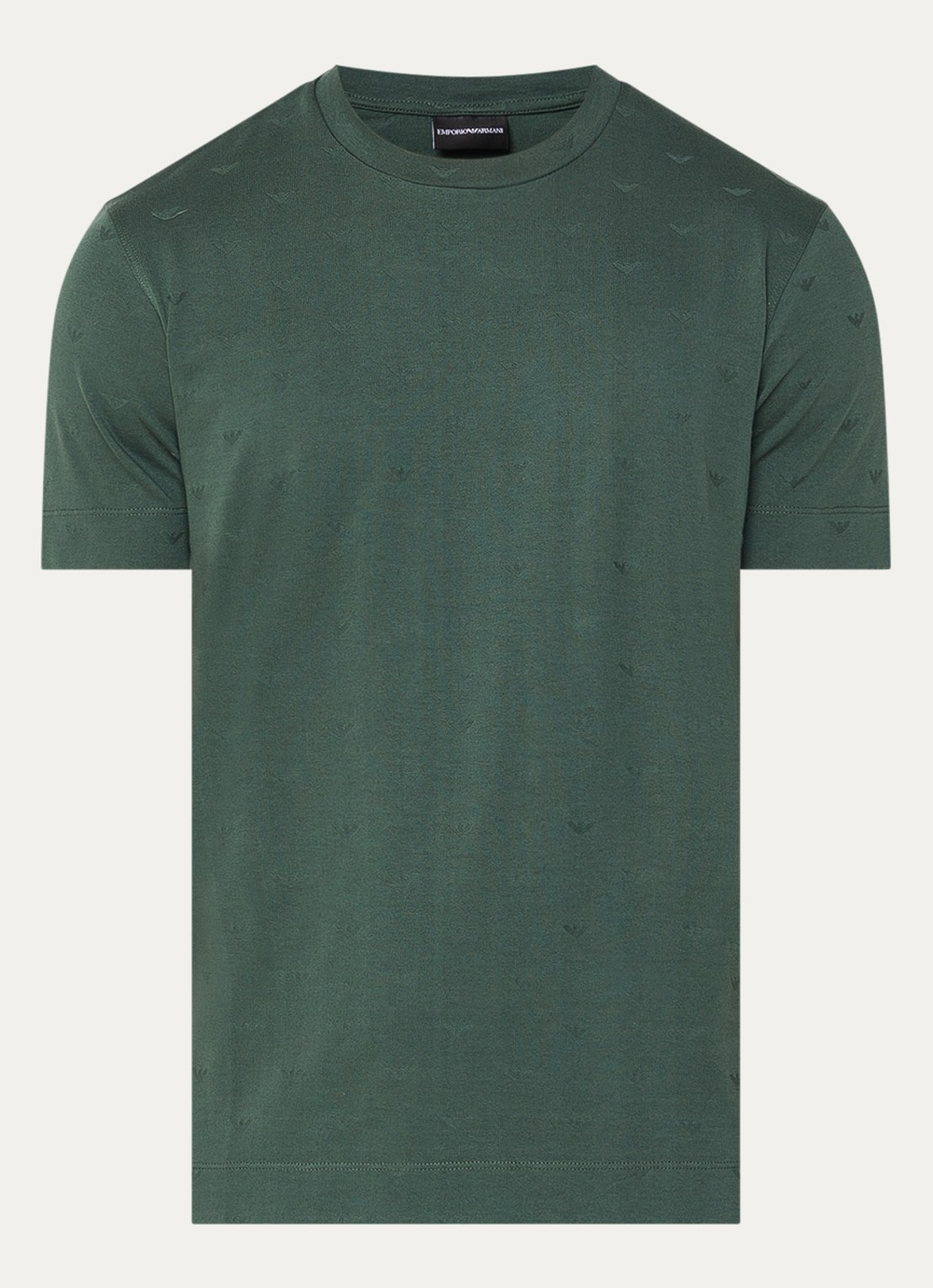 Armani T-shirt met logoprint - voorkant groen