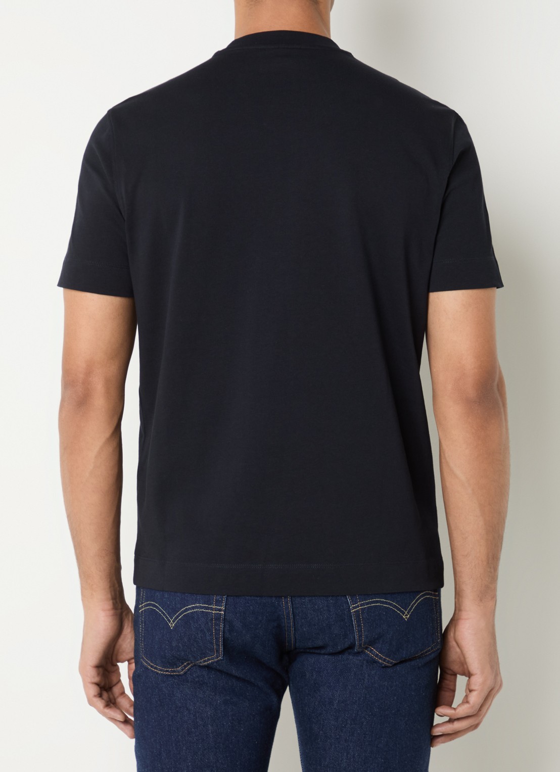 Armani T-shirt met logoprint - achterkant 4 donkerblauw