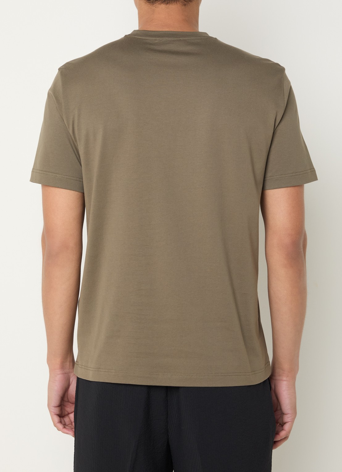 Armani T-shirt met logoprint - achterkant 3 zand