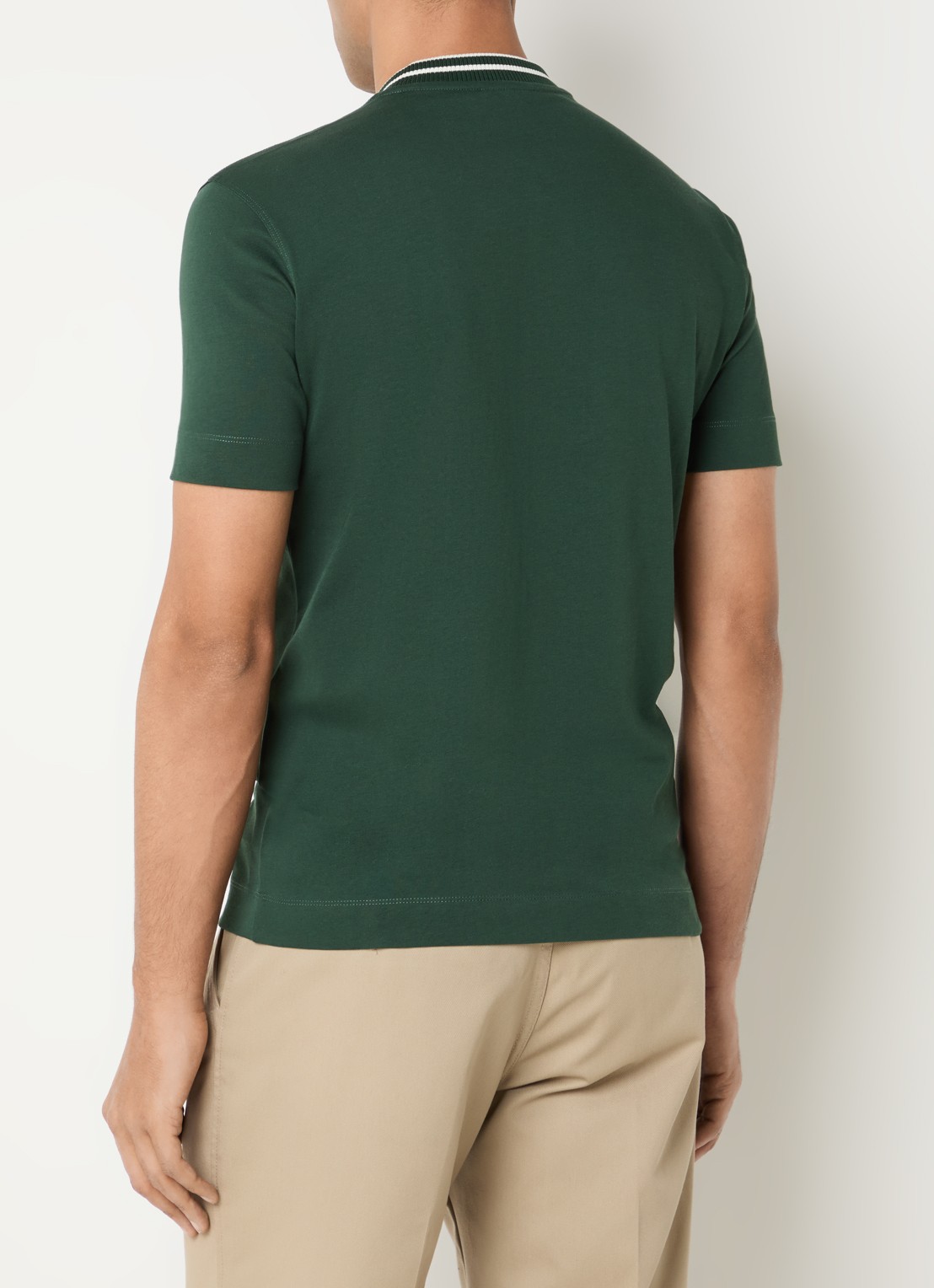 Armani T-shirt met logoprint - achterkant groen
